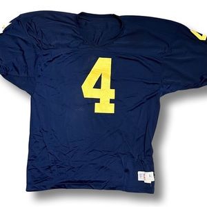Vintage Russell Athletic Michigan Wolverines Harbaugh football jersey